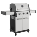 3 Burner Deluxe Gas BBQ Grill with Piezo Ignition & Thermometer - Stainless Steel DG16