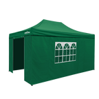 Dellonda Premium 3x4.5m Pop-Up Gazebo & Side Walls with Carry Bag, Stakes & Weight Bags - Green DG170