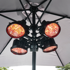 Folding Parasol/Gazebo Infrared Heater 1800W DG178