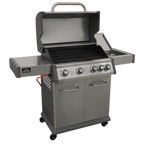 4+1 Burner Deluxe Gas BBQ Grill with Piezo Ignition & Thermometer - Stainless Steel DG17