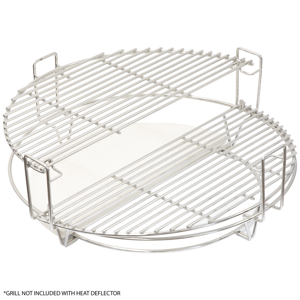 Half-Moon Ceramic Heat Deflector Plates for Kamado BBQs 15"(38cm) 2pc DG185