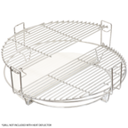 Half-Moon Ceramic Heat Deflector Plates for Kamado BBQs 15"(38cm) 2pc DG185