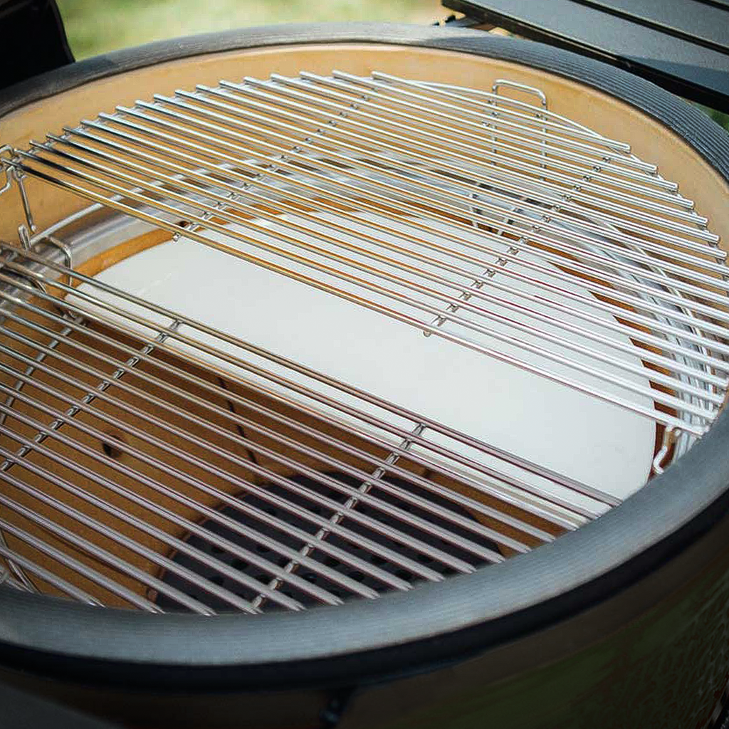 Half-Moon Ceramic Heat Deflector Plates for Kamado BBQs 15"(38cm) 2pc DG185