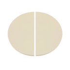 Half-Moon Ceramic Heat Deflector Plates for Kamado BBQs 15"(38cm) 2pc DG185
