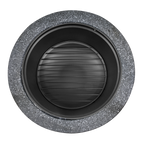 Round MgO Fire Pit with BBQ Grill & Safety Mesh Screen 60cm - Dark Grey DG189