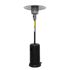 Freestanding Outdoor Gas Patio Heater with Wheels 13kW - Black DG1
