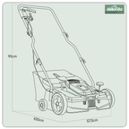 2-in-1 Electric Scarifier & Rake 1500W/230V DG216