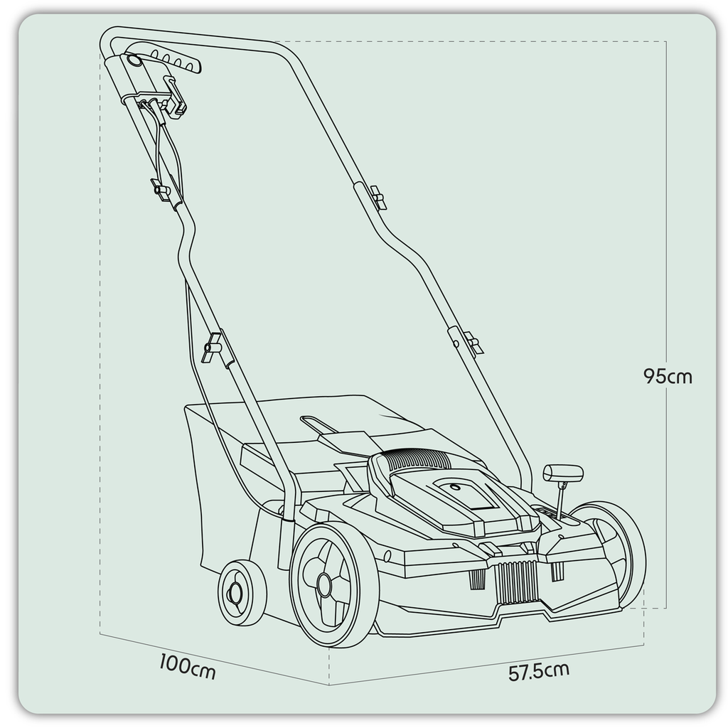 2-in-1 Electric Scarifier & Rake 1500W/230V DG216