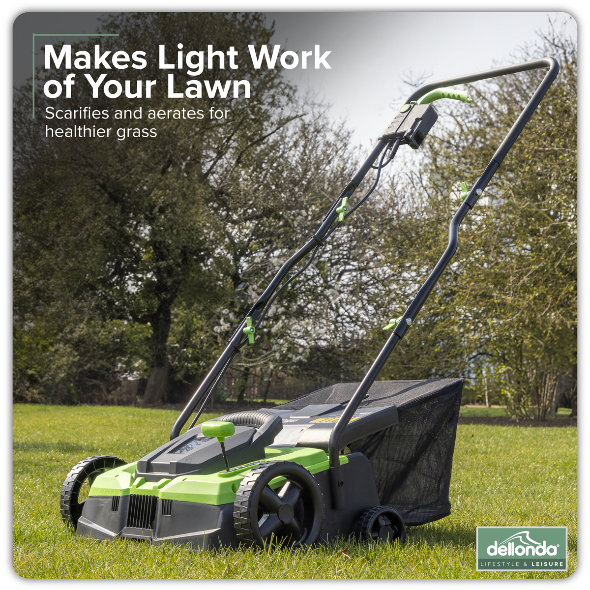 2-in-1 Electric Scarifier & Rake 1500W/230V DG216