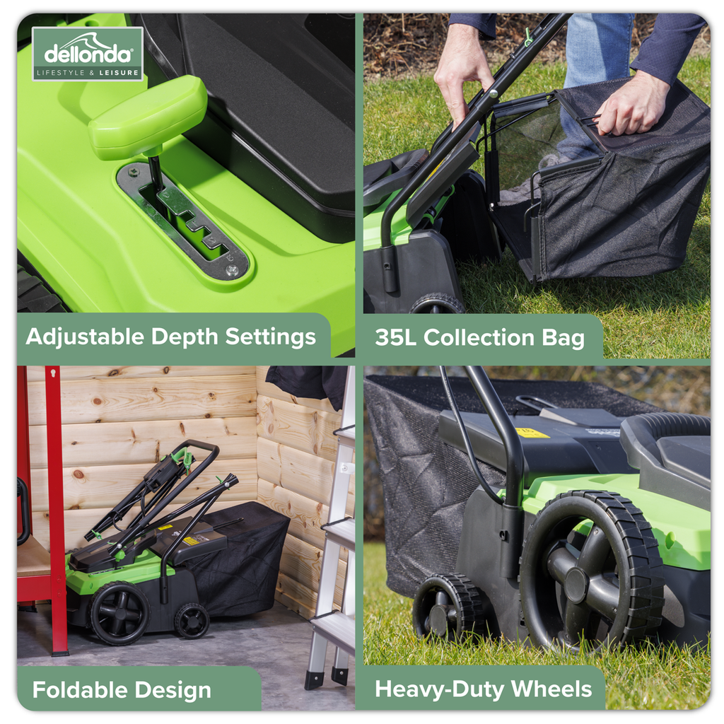 2-in-1 Electric Scarifier & Rake 1500W/230V DG216