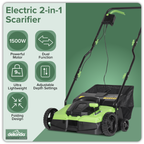 2-in-1 Electric Scarifier & Rake 1500W/230V DG216