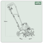 Electric Tiller/Cultivator 1500W/230V DG217