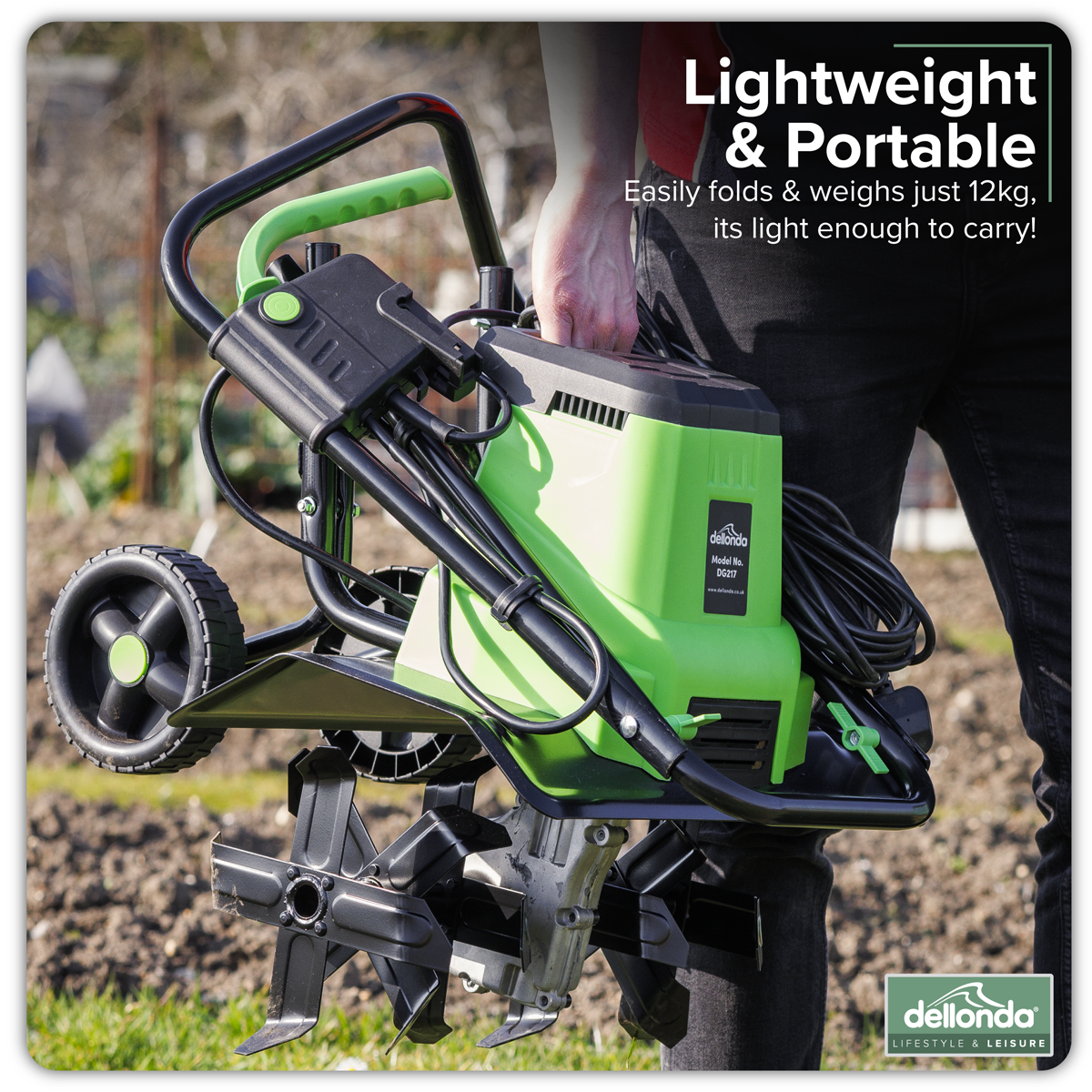 Electric Tiller/Cultivator 1500W/230V DG217