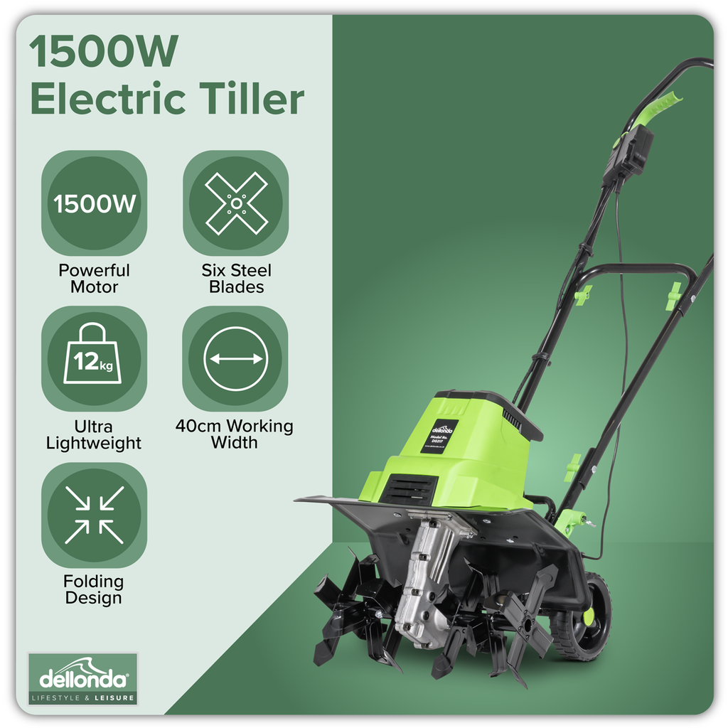 Electric Tiller/Cultivator 1500W/230V DG217
