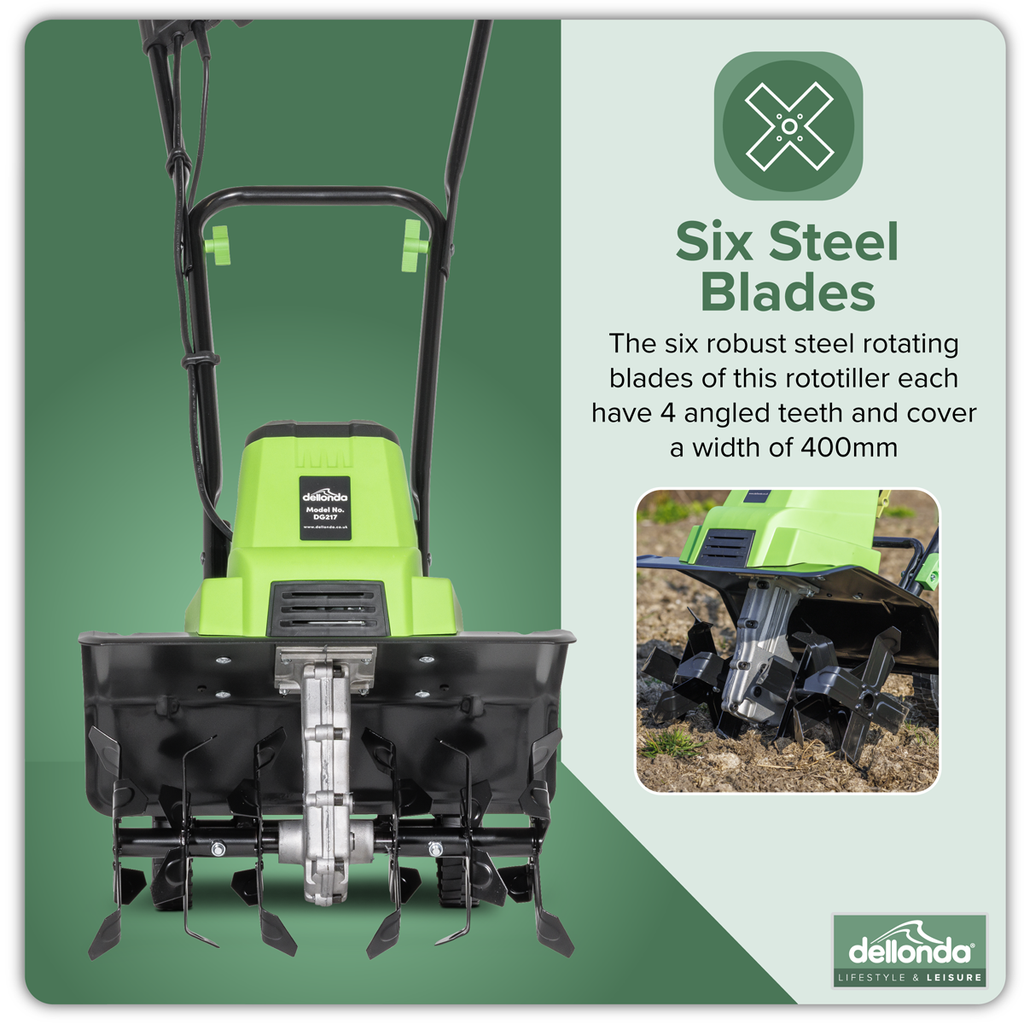 Electric Tiller/Cultivator 1500W/230V DG217
