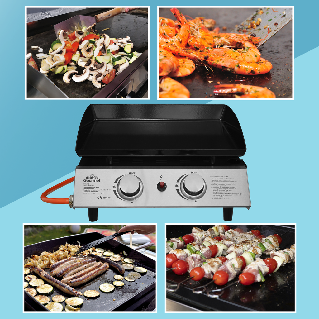 2 Burner Portable Gas Plancha DG21