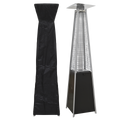 Dellonda 13kW Pyramid Gas Patio Heater with Cover - Black DG224