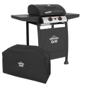 2 Burner Gas BBQ Grill with Piezo Ignition, Thermometer & Cover DG227