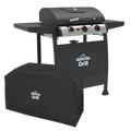 3 Burner Gas BBQ Grill with Piezo Ignition, Thermometer & Cover DG228