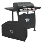 3 Burner Gas BBQ Grill with Piezo Ignition, Thermometer & Cover DG228