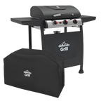 3 Burner Gas BBQ Grill with Piezo Ignition, Thermometer & Cover DG228