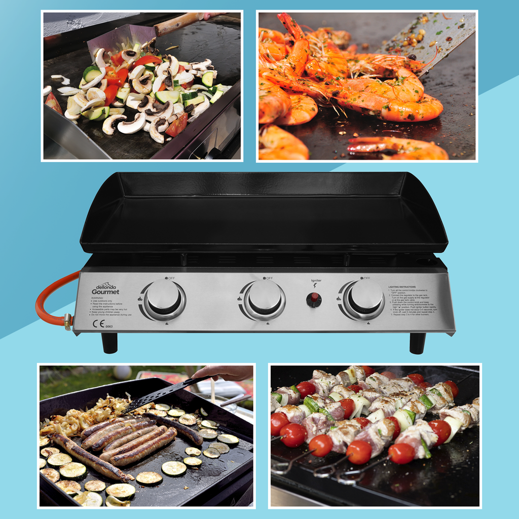 3 Burner Portable Gas Plancha DG22