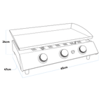 3 Burner Portable Gas Plancha DG22