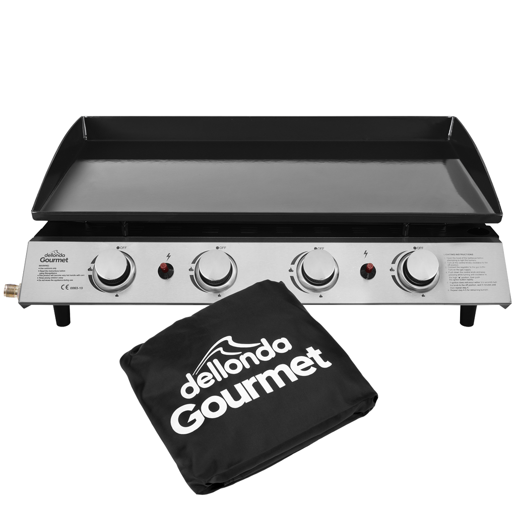 4 Burner Portable Gas Plancha & Cover DG234