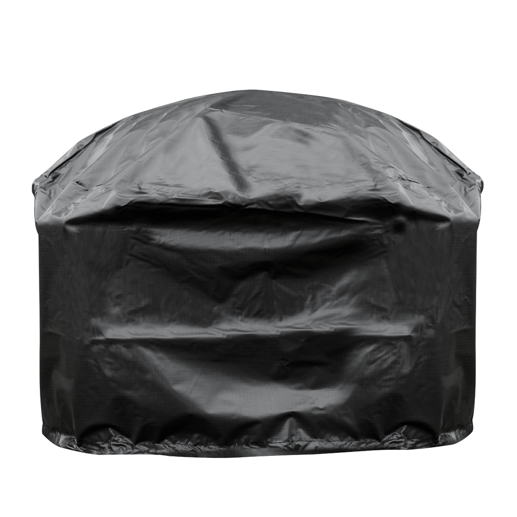 Deluxe 2-in-1 Outdoor Fire Pit/Coffee Table with Drawstring Cover 93cm Antique Bronze Effect DG237