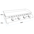 4 Burner Portable Gas Plancha DG23