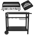 3 Burner Portable Gas Plancha, Cover & Trolley DG250