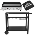 4 Burner Portable Gas Plancha, Cover & Trolley DG251