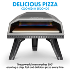 Gas Pizza Oven with Water-Resistant Cover/Carry Bag & 12" Pizza Peel DG257