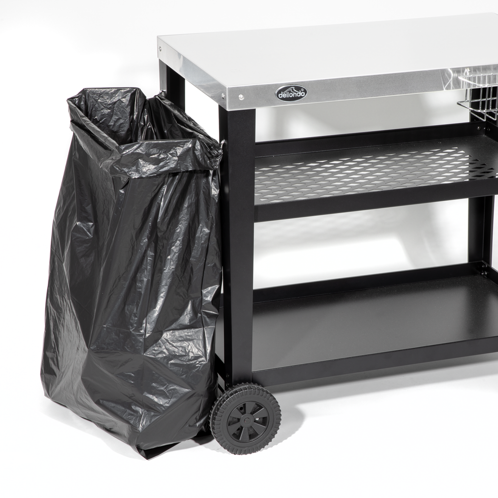 Plancha Trolley with Utensil Holder & Stainless Steel Top DG263