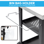 Plancha Trolley with Utensil Holder & Stainless Steel Top DG263