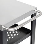 Plancha Trolley with Utensil Holder & Stainless Steel Top DG263