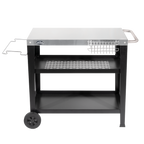 Plancha Trolley with Utensil Holder & Stainless Steel Top DG263