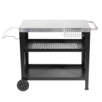 Plancha Trolley with Utensil Holder & Stainless Steel Top DG263
