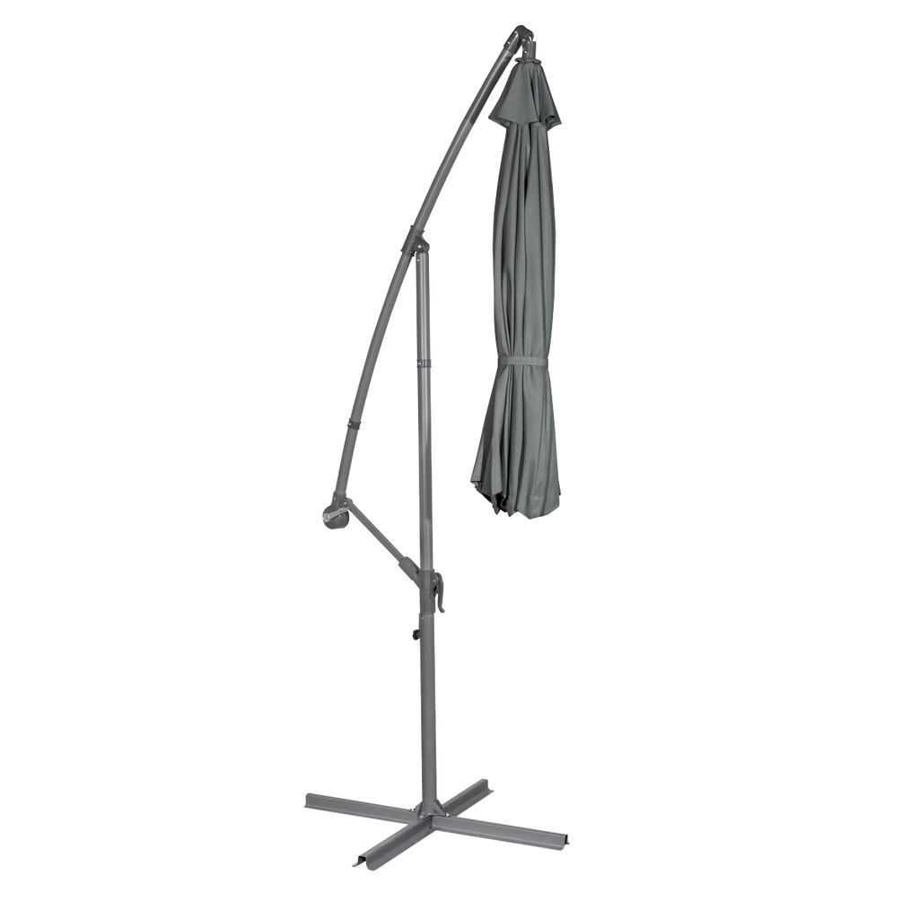 Banana Parasol with Cover 3m - Grey DG264