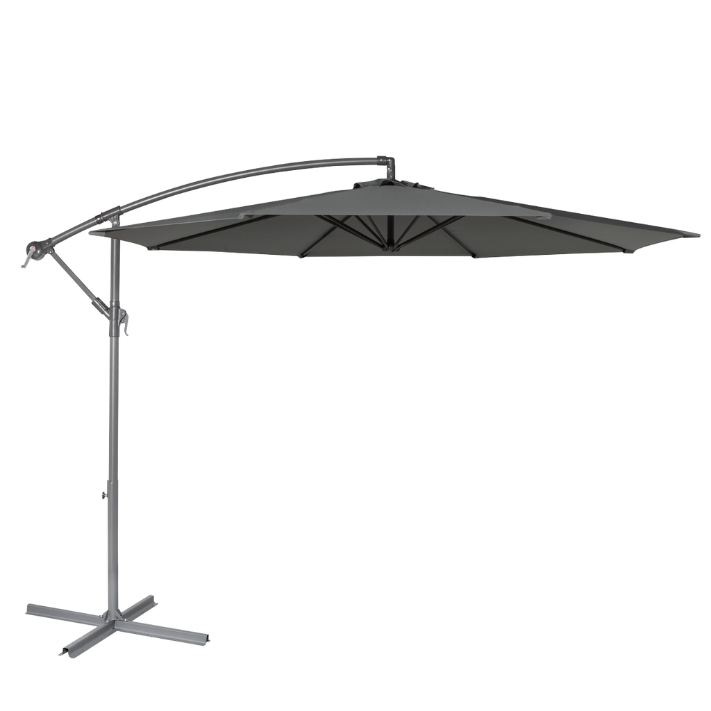 Banana Parasol with Cover 3m - Grey DG264