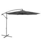 Banana Parasol with Cover 3m - Grey DG264