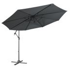 Banana Parasol with Cover 3m - Grey DG264