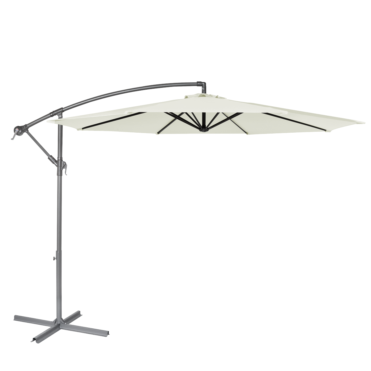 Banana Parasol with Cover 3m - Cream DG265