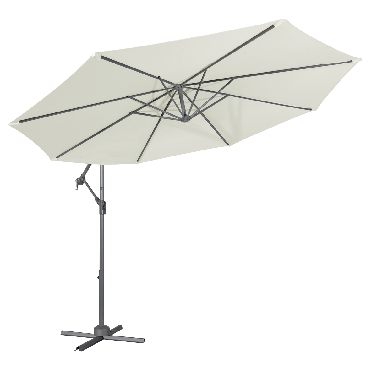 Banana Parasol with Cover 3m - Cream DG265