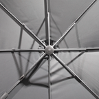 Cantilever Parasol with 360° Rotation, Tilt & Cover 3m - Grey DG267