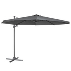 Cantilever Parasol with 360° Rotation, Tilt & Cover 3m - Grey DG267