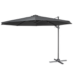 Cantilever Parasol with 360° Rotation, Tilt & Cover 3m - Grey DG267