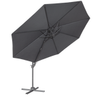 Cantilever Parasol with 360° Rotation, Tilt & Cover 3m - Grey DG267