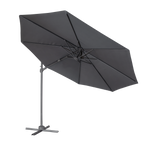 Cantilever Parasol with 360° Rotation, Tilt & Cover 3m - Grey DG267