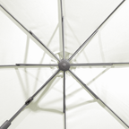 Cantilever Parasol with 360° Rotation, Tilt & Cover 3m - Cream DG268